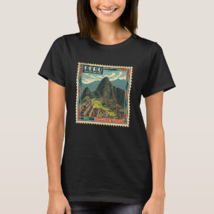 Peru Machu Picchu 1955 Vintage-Postbriefmarke Retr T-Shirt