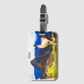 Peru Machu Picchu Alpaca Gepäckanhänger (Vorderseite Vertikal)