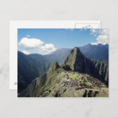 Peru, Machu Picchu, die alte verlorene Stadt 2 Postkarte (Vorne/Hinten)