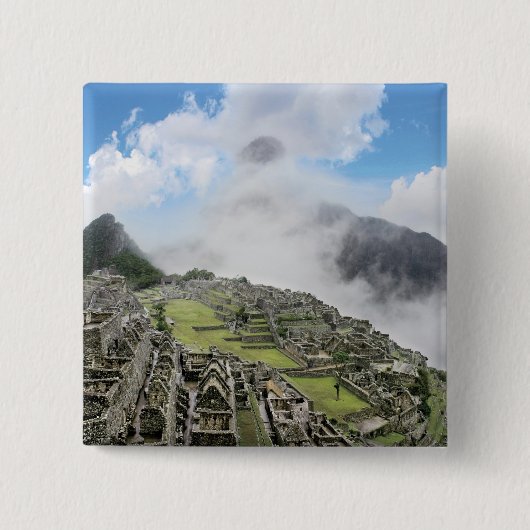 Peru, Machu Picchu, die alte verlorene Stadt des 4 Button (Vorderseite)