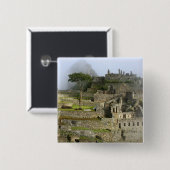 Peru, Machu Picchu. Die alte Zitadelle Button (Vorne & Hinten)