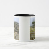 Peru, Machu Picchu. Die alte Zitadelle Tasse (Zentrum)