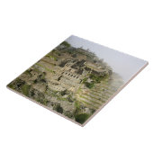 Peru, Machu Picchu. Die alte Zitadelle von Machu Fliese (Seite)