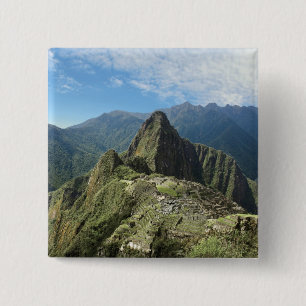 Peru, Machu Picchu, die antike verlorene Stadt der Button