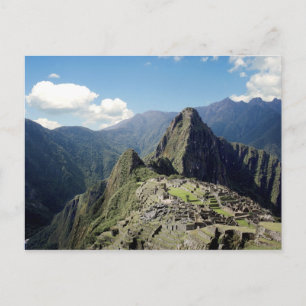 Peru, Machu Picchu, die antike verlorene Stadt der Postkarte