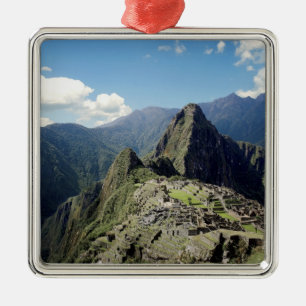 Peru, Machu Picchu, die antike verlorene Stadt der Silbernes Ornament