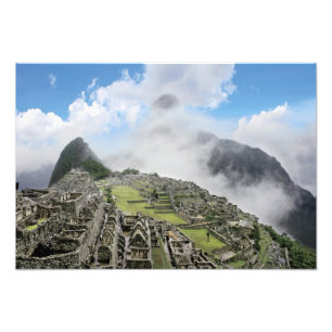 Peru, Machu Picchu, die antike verlorene Stadt von Fotodruck