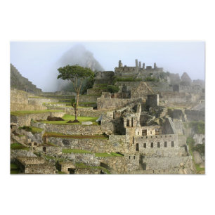 Peru, Machu Picchu. Die antike Zitadelle von Fotodruck