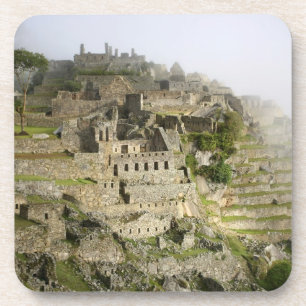 Peru, Machu Picchu. Die antike Zitadelle von Machu Getränkeuntersetzer