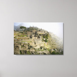 Peru, Machu Picchu. Die antike Zitadelle von Machu Leinwanddruck