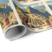Peru Machu Picchu Geschenkpapier (Rolleneckpunkt)