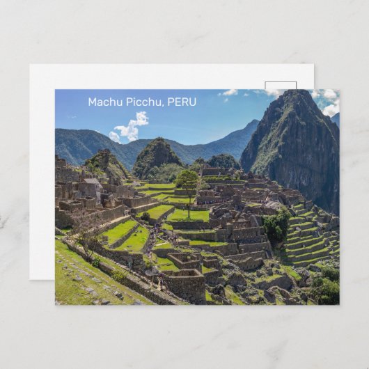 Peru Machu Picchu Postkarte (Vorne/Hinten)
