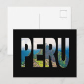 Peru Machu Picchu Postkarte (Vorne/Hinten)