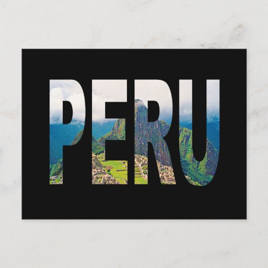 Peru Machu Picchu Postkarte (Vorderseite)