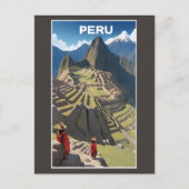 Peru Machu Picchu Postkarte (Vorderseite)