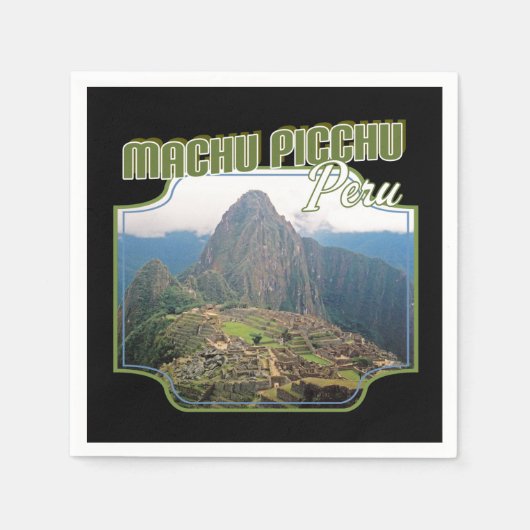Peru Machu Picchu Ruins - Huayna Picchu Serviette (Vorderseite)
