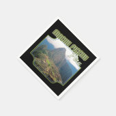 Peru Machu Picchu Ruins - Huayna Picchu Serviette (Ecke)