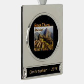 Peru Machu Picchu Wandern Banner-Ornament Silber (Rechts)
