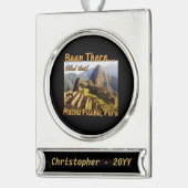 Peru Machu Picchu Wandern Banner-Ornament Silber (Links)