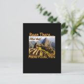 Peru Machu Picchu Wandern Postkarte (Stehend Vorderseite)