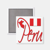 Peru Magnet (Vorderseite/Rückseite)