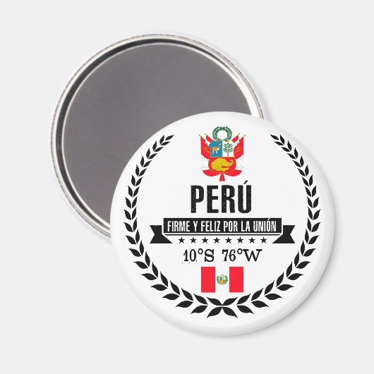 Peru Magnet (Vorderseite/Rückseite)