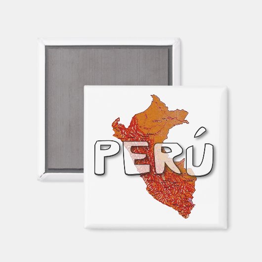 Peru Magnet (Vorderseite/Rückseite)