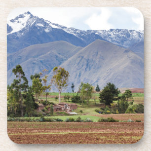 Peru, Maras. Landschaft oberhalb des heiligen Tals Untersetzer