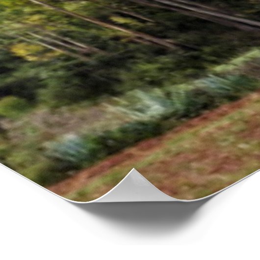 Peru, Maras. Landschaft über dem heiligen Tal Poster (Ecke)