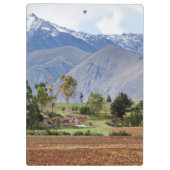 Peru, Maras. Landschaft über dem Sakraltal Klemmbrett (Rückseite)