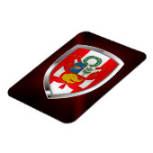 Peru Metallic Emblem Magnet (Linke Seite)