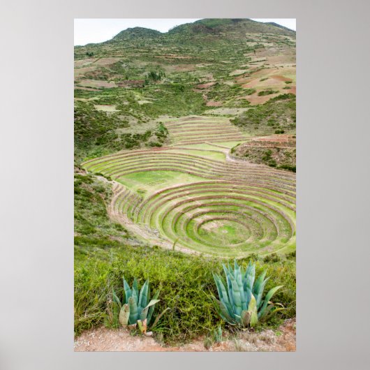 Peru, Moray. Moray Incan Agricultural Laboratory Poster (Vorne)