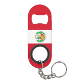 Peru National Flag Patriotic Mini Flaschenöffner (Rückseite)