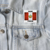 Peru Nationalflagge Button (Beispiel)