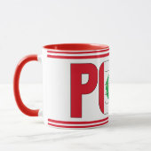 Peru Nationalflagge Patriotischer Kaffee Tasse (Links)