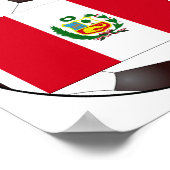 Peru-Nationalflagge Poster (Ecke)