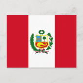 Peru-Nationalflagge Postkarte (Vorderseite)