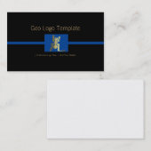 Peru Nazca Gold Geoglyph Spider Logo Visitenkarte (Vorne/Hinten)