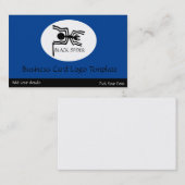 Peru Nazca Lines - Black Spider Logo Visitenkarte (Vorne/Hinten)