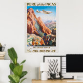 Peru of the Incas Vintage Travel Poster (Heimbüro)