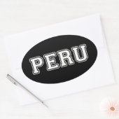 Peru Ovaler Aufkleber (Umschlag)