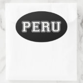 Peru Ovaler Aufkleber (Tasche)