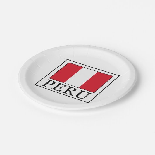 Peru Pappteller (Schrägansicht)