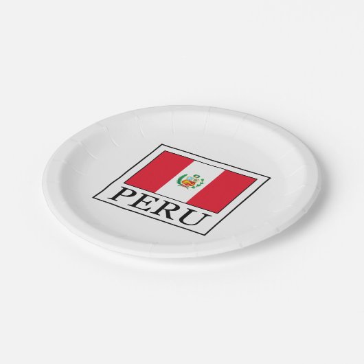 Peru Pappteller (Schrägansicht)