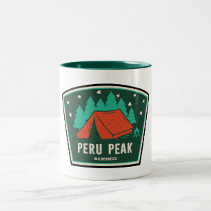 Peru Peak Wilderness Vermont Camping Zweifarbige Tasse