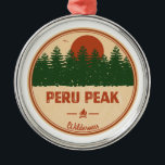 Peru Peak Wilderness Vermont Ornament Aus Metall<br><div class="desc">The Peru Peak Wilderness is one of eight wilderness areas in the Green Mountain National Forest in the U.S. state of Vermont.</div>