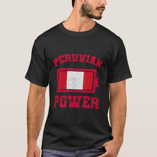 Peru Per㺠Peruvian Flag Proud Peruano Peruana Bat T-Shirt (Vorderseite)