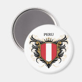 Peru [personalisieren] magnet (Vorderseite/Rückseite)