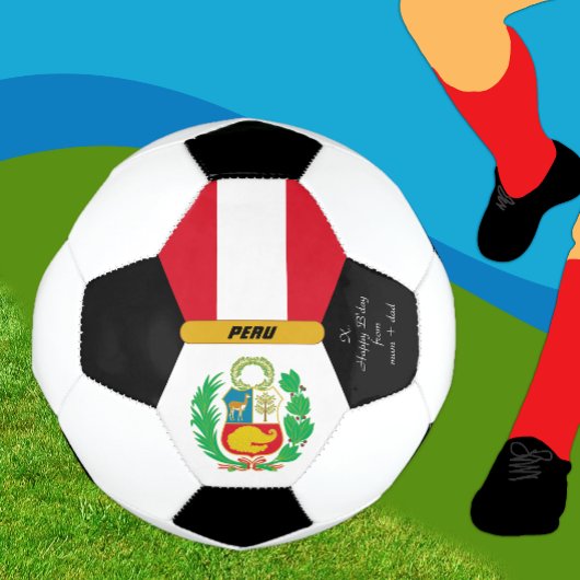Peru Personalisiert, Flag, Foto-Fußball Fußball