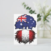 Peru Peru australische Tree Roots Flag Postkarte (Stehend Vorderseite)